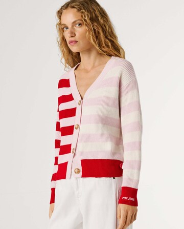 Pepe Jeans Knit cardigan 'Kimma' in Pink