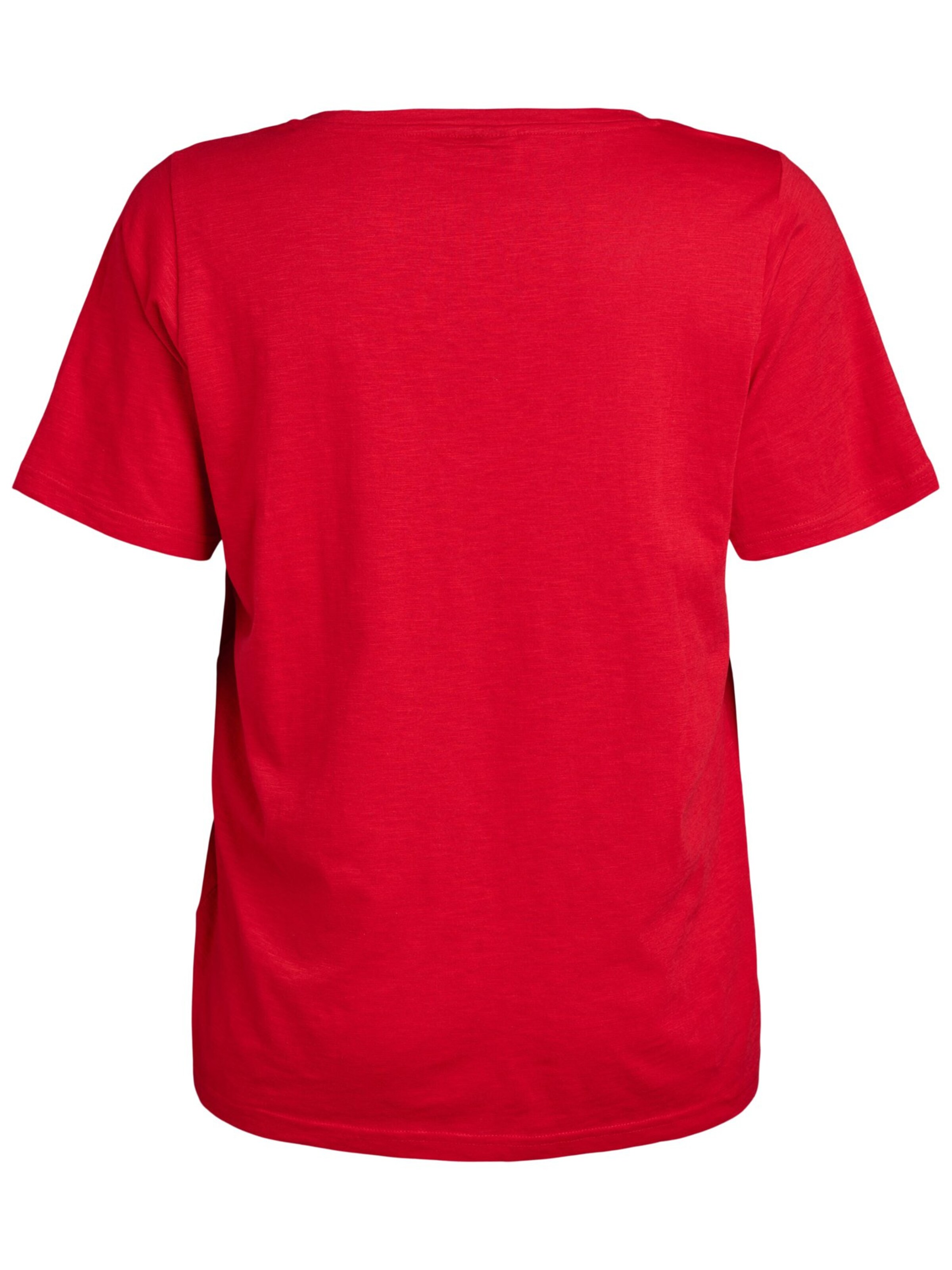 Zizzi Shirt 'Rea' in Red