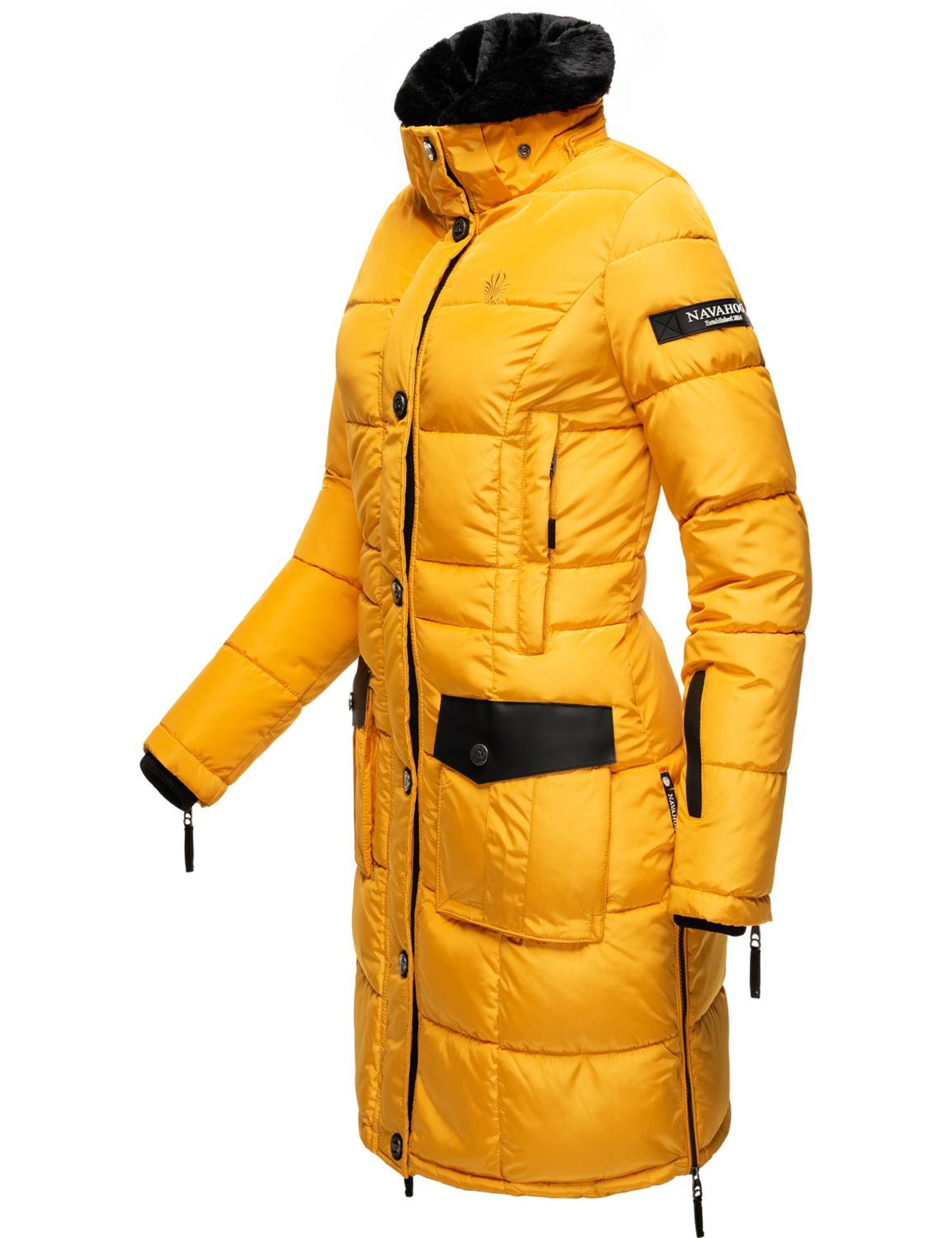NAVAHOO Steppmantel 'Sinja' in Gelb