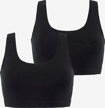 LASCANA T-shirt Bra in Black: front