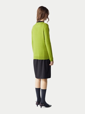 GOBI Cashmere Trui 'Women's Essential Cashmere Crewneck Sweater' in Geel