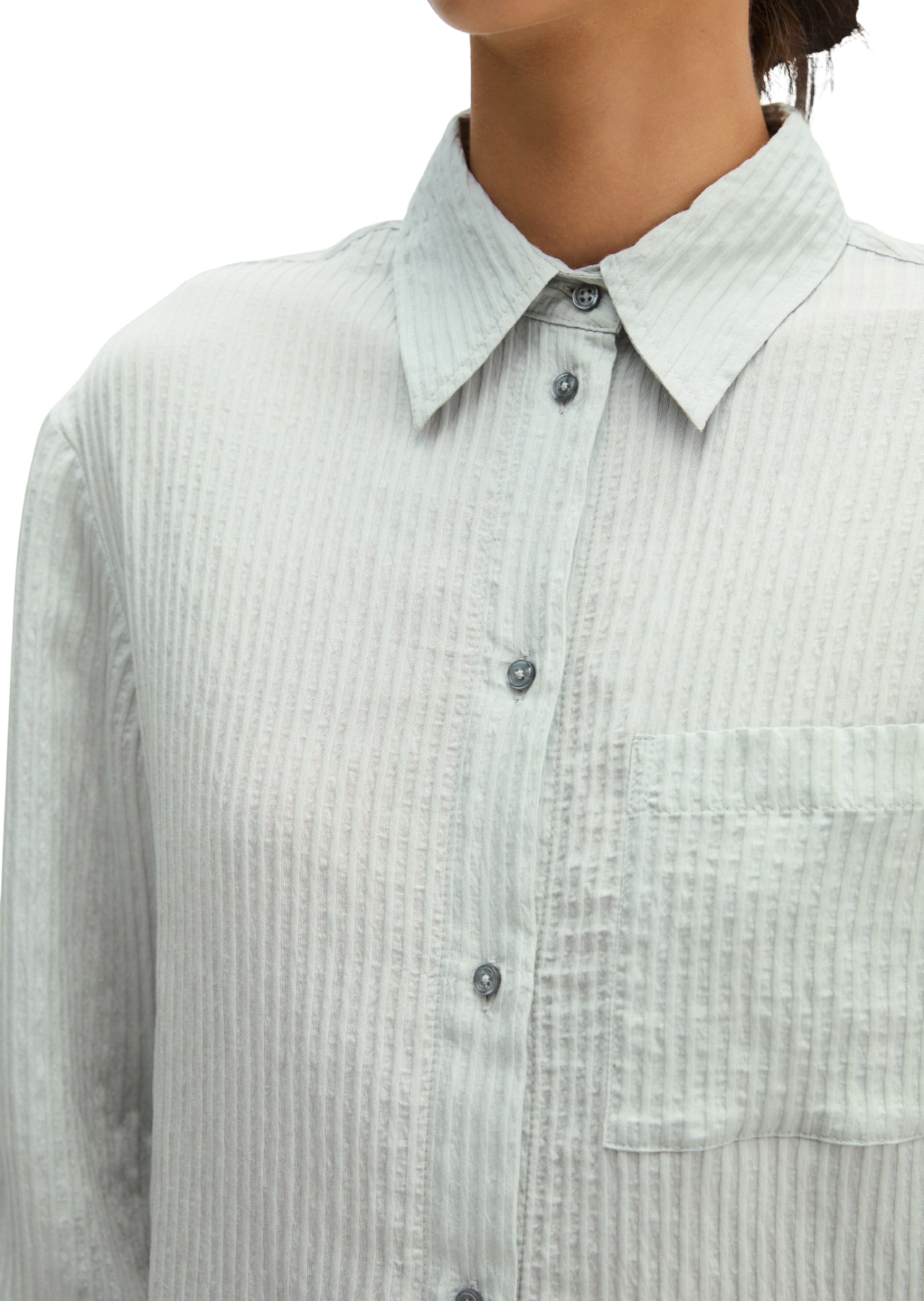 Marc O'Polo Bluse in Grau: Vorderseite