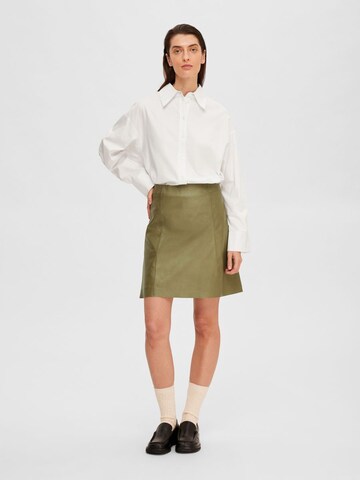 SELECTED FEMME Skirt in Green