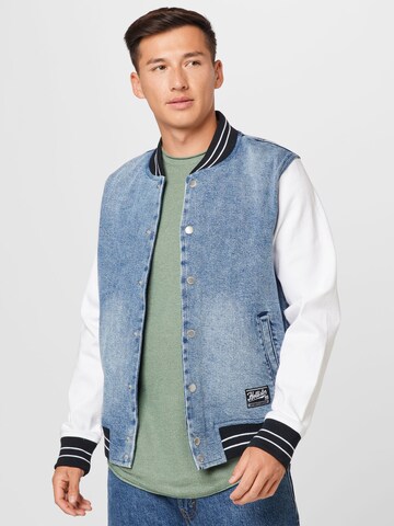 Veste mi-saison HOLLISTER en bleu : devant