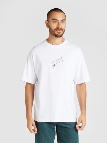 T-Shirt 'JCOOCEAN' JACK & JONES en blanc : devant