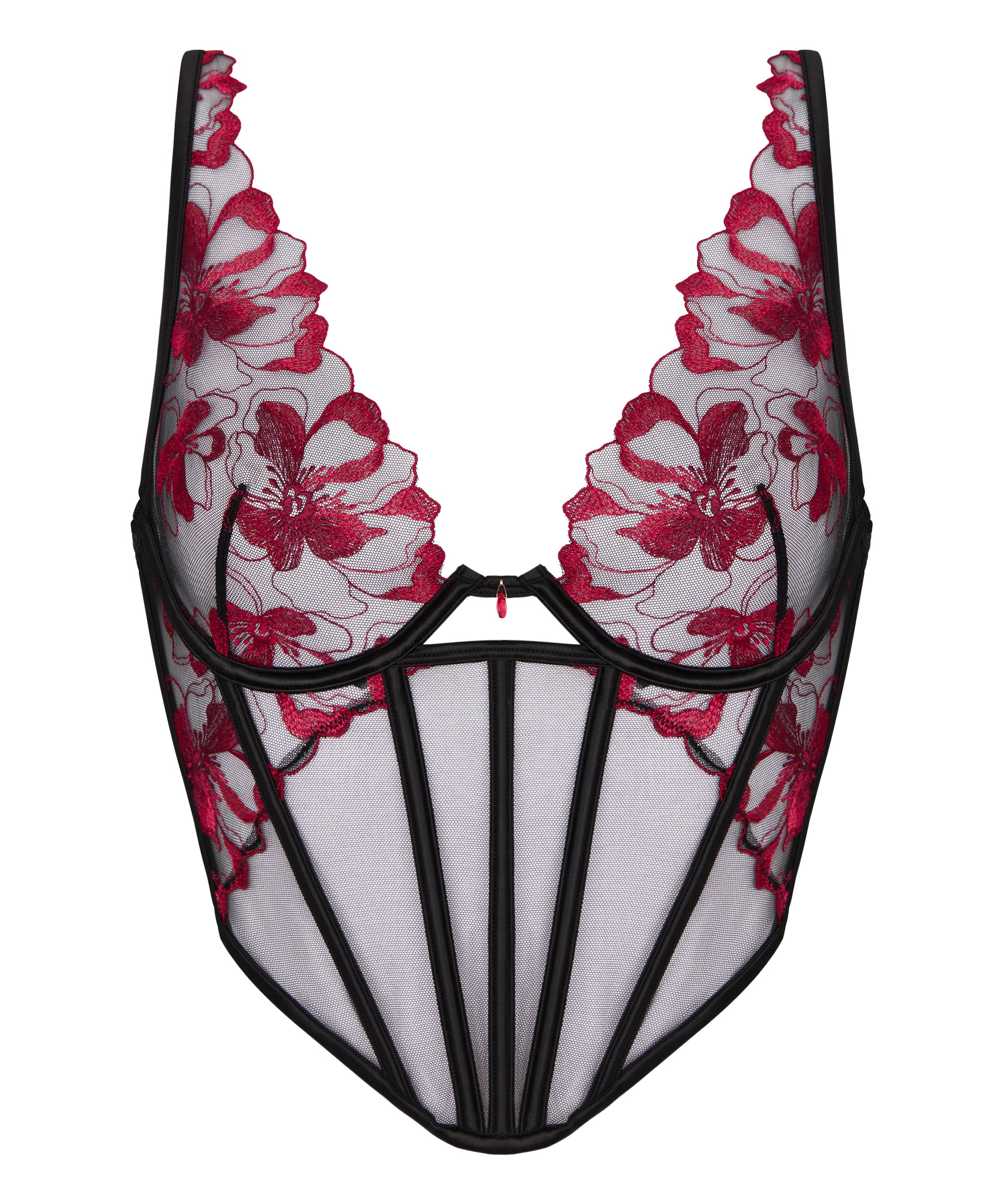 Corsage Hunkemöller en noir : devant