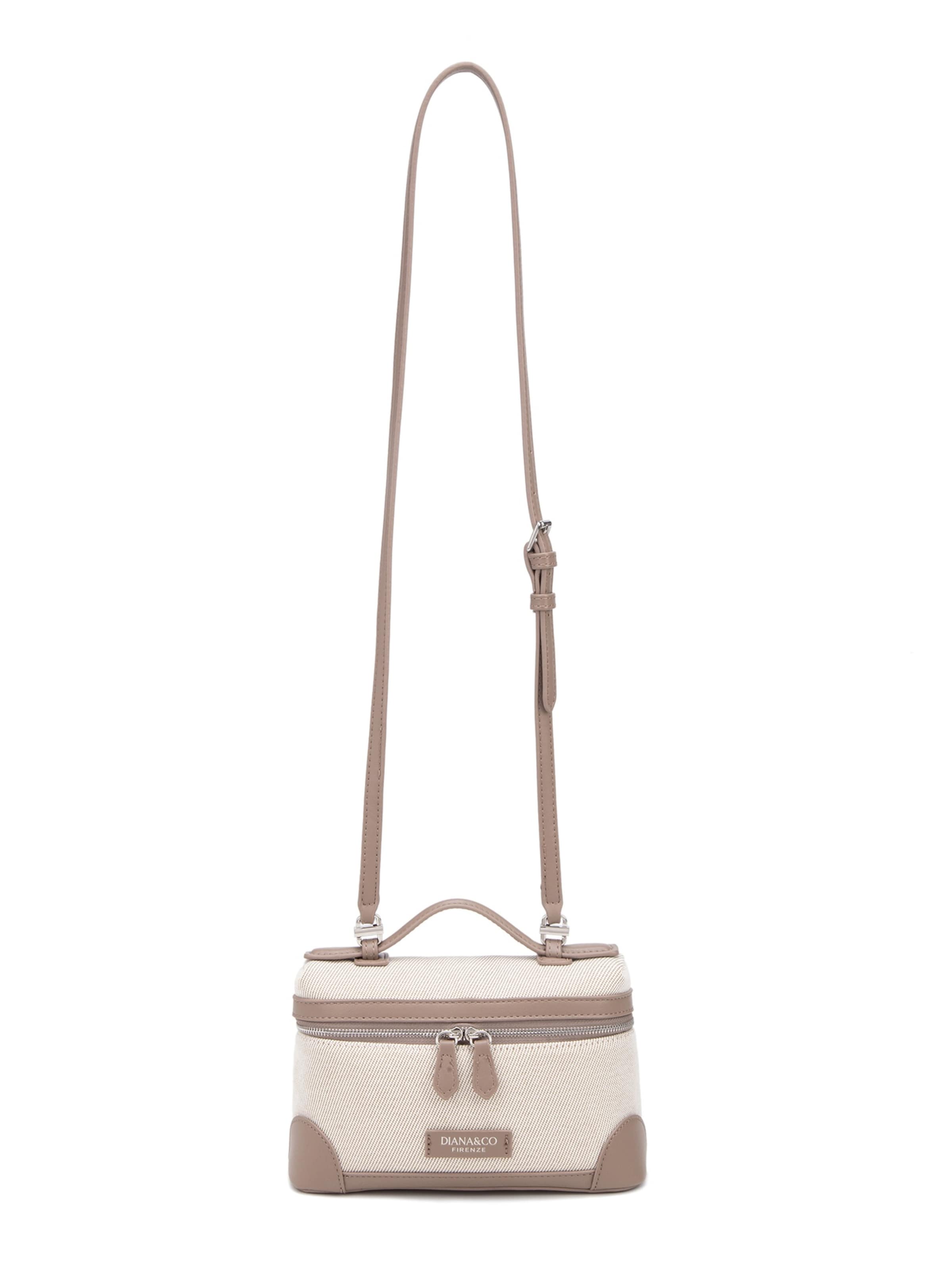 Borsa a tracolla 'Borsa a Mano Strutturata Diana & Co Firenze con Tracolla Regolabile e Dettagli Ecopelle' di Diana&Co. in grigio