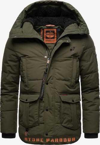 STONE HARBOUR Winter Jacket 'Admaroo' in Green