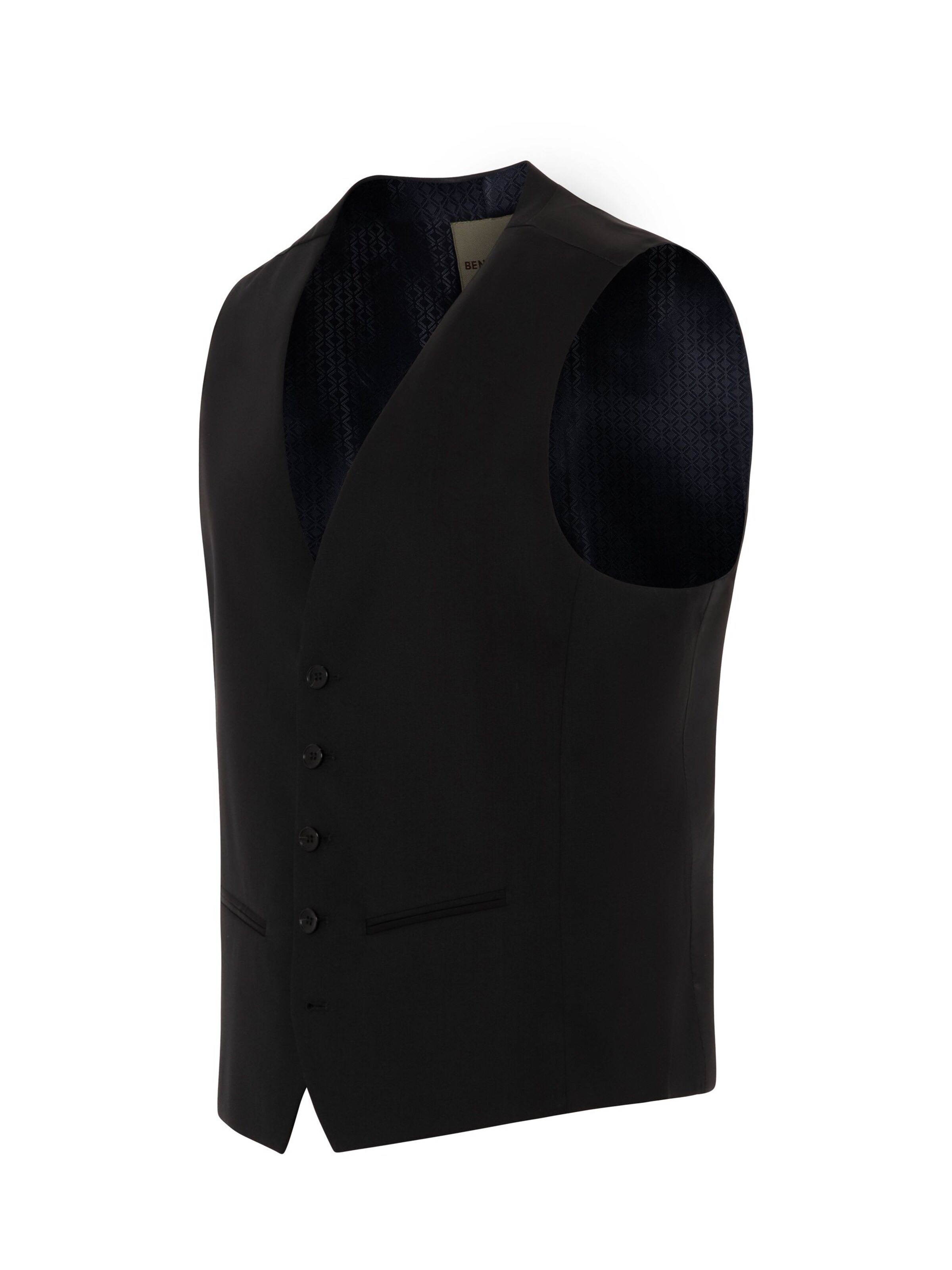 BENVENUTO Anzugweste 'Enzo' in Schwarz