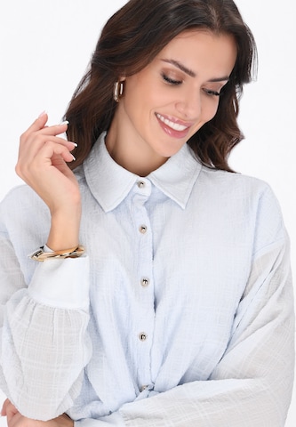 faina Blouse 'Festive' in Blauw