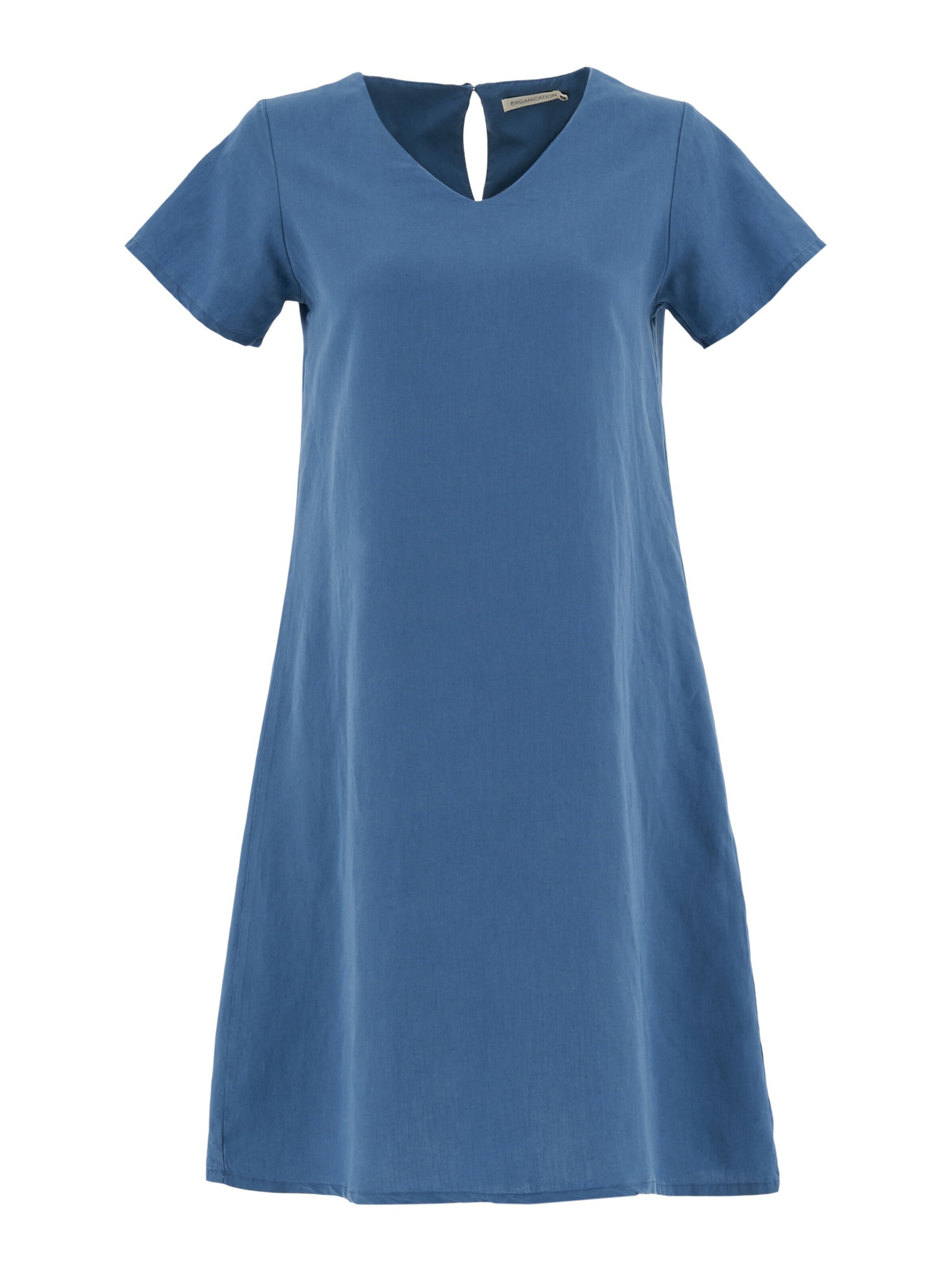 Organication Kleid in Blau: Vorderseite