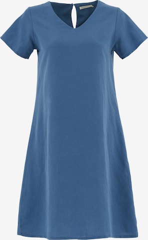 Organication Kleid in Blau: Vorderseite