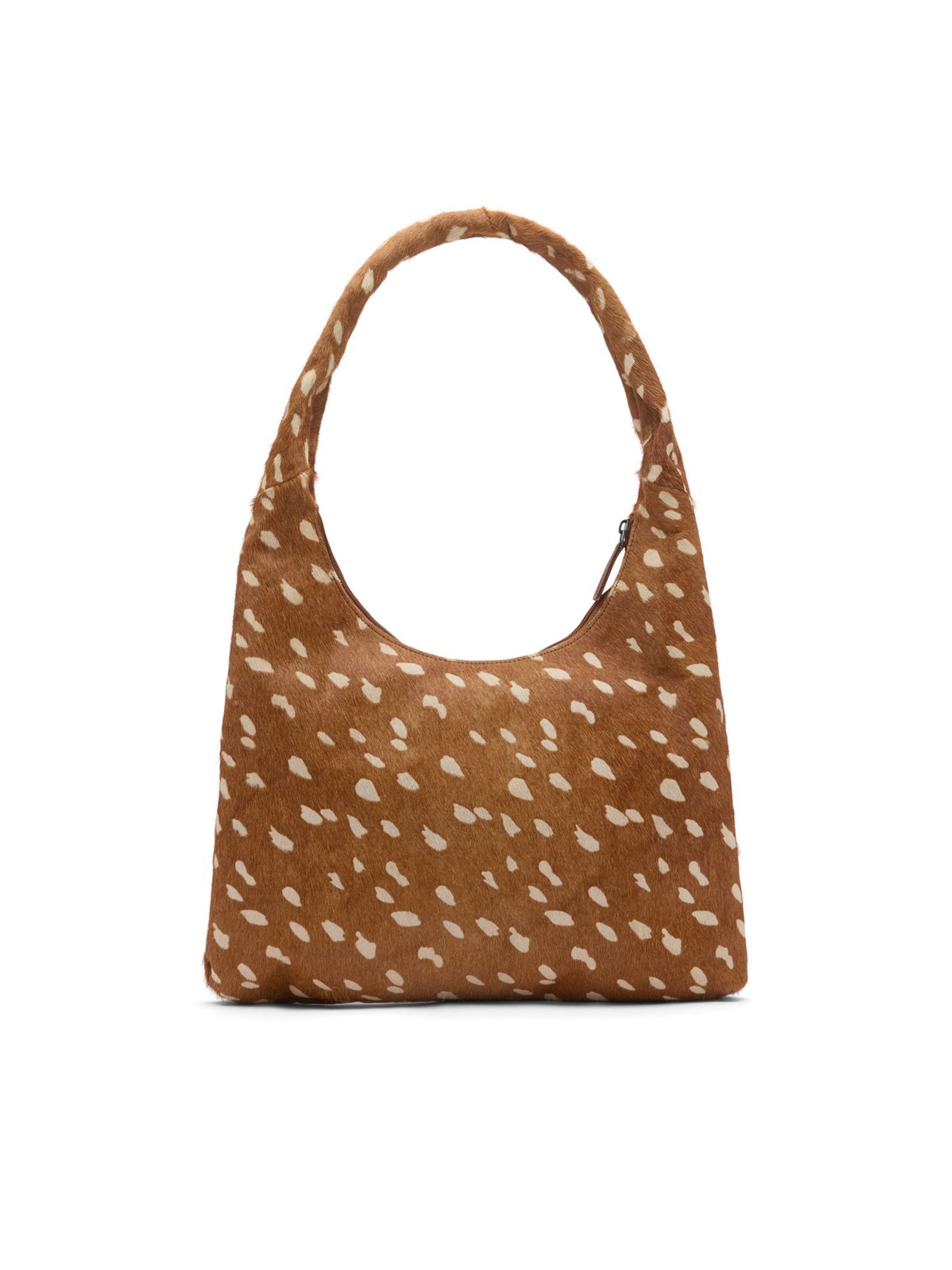 Sac bandoulière MANFIELD en marron : devant