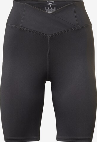 Reebok Skinny Sportbroek in Zwart: voorkant