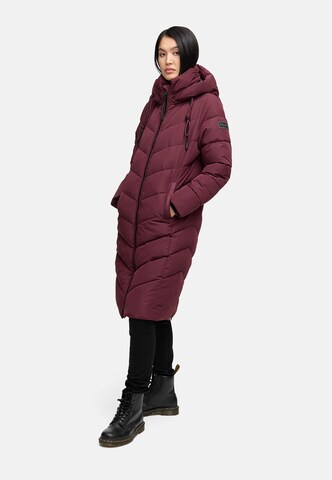 NAVAHOO Wintermantel 'Sahnekatzii XIV' in Rood