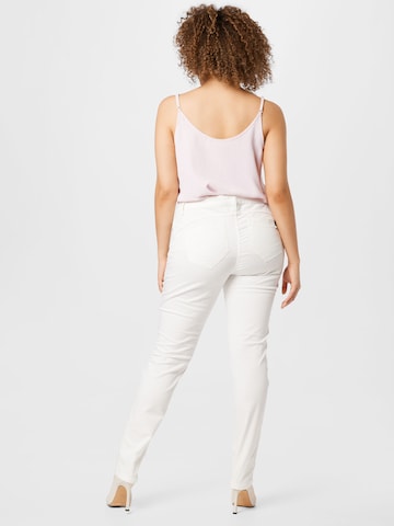 Persona by Marina Rinaldi Slimfit Spodnie 'RECCO' w kolorze biały