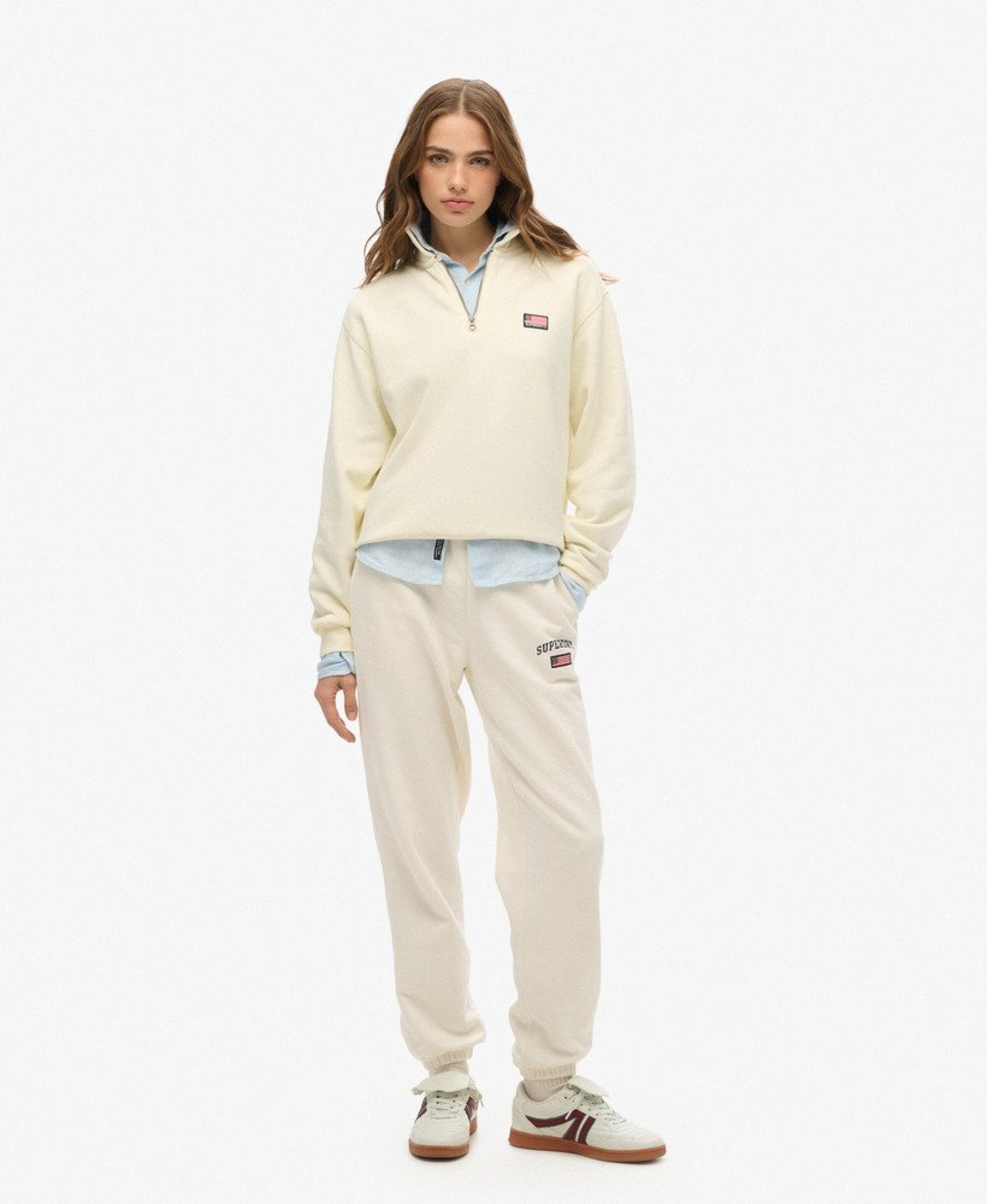 Superdry & Co Sweatshirt 'Essentials' in White: front