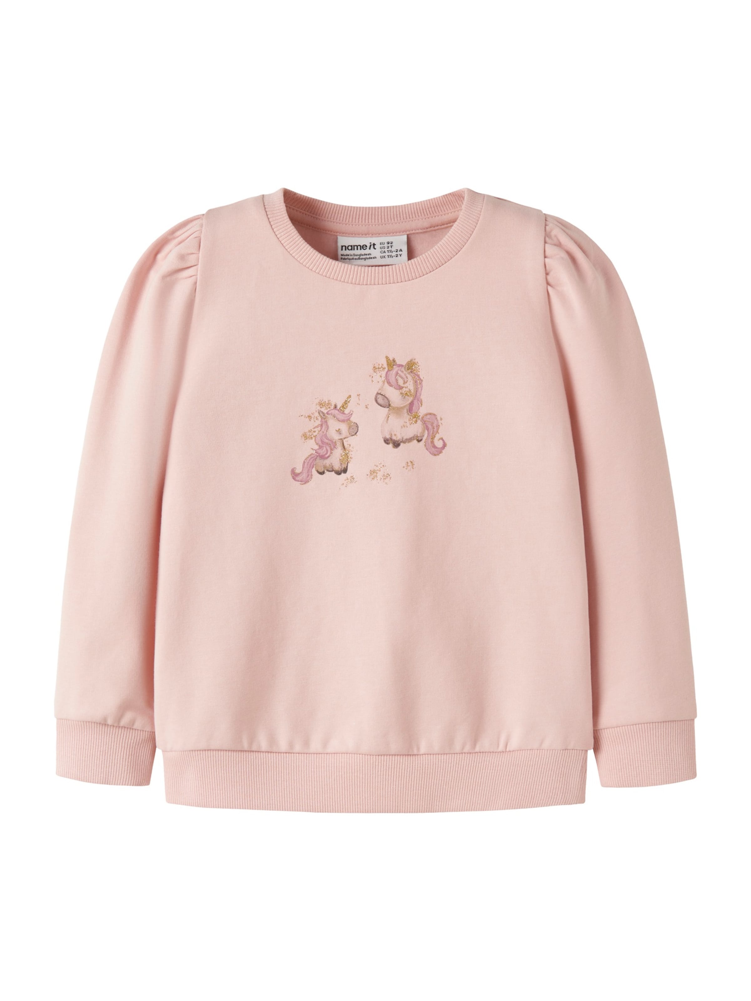 NAME IT - Sudadera 'NMFLaurie' en rosa: frente