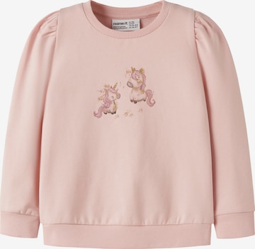 NAME IT - Sudadera 'NMFLaurie' en rosa: frente