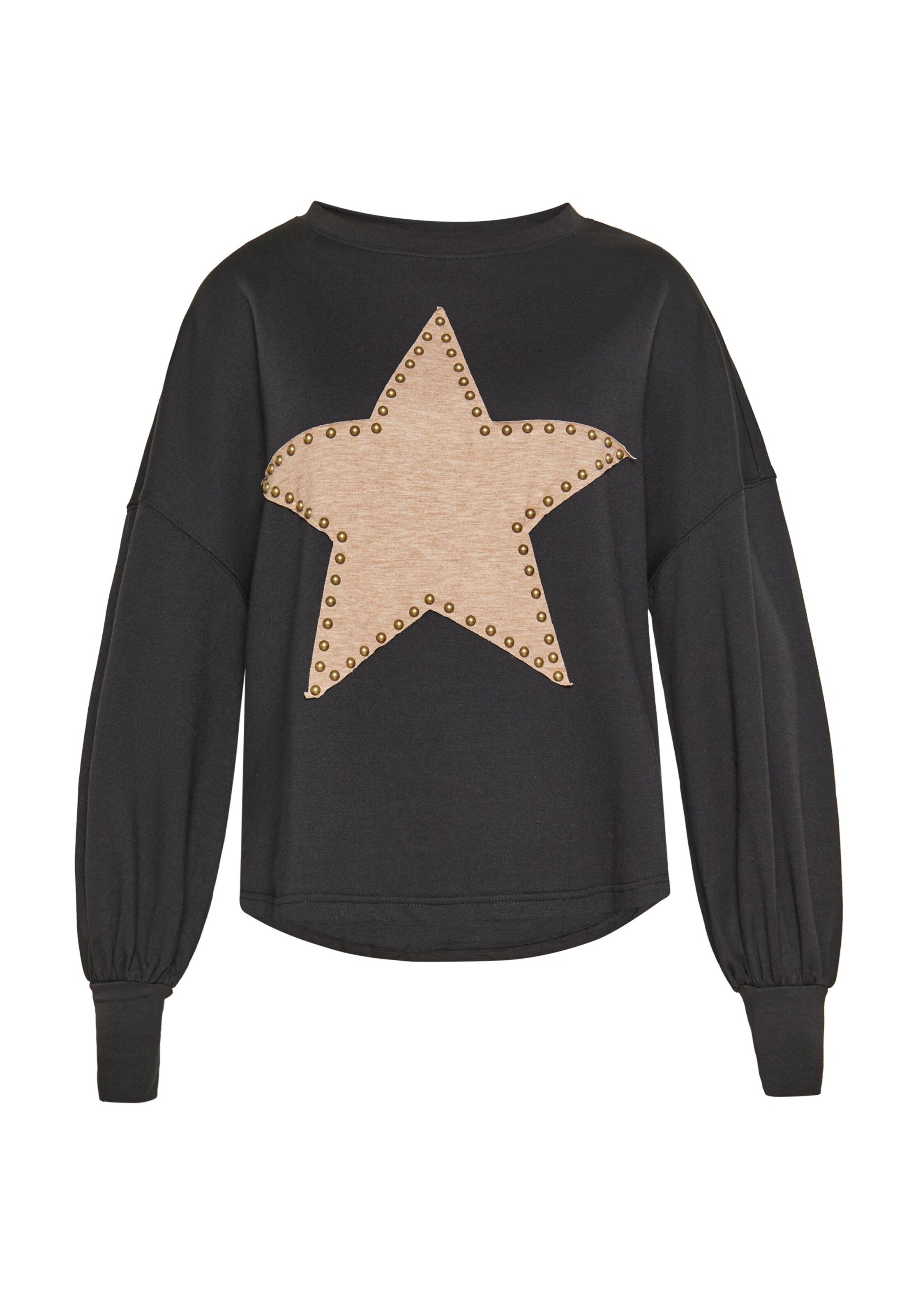 Sweat-shirt MIMO en noir : devant