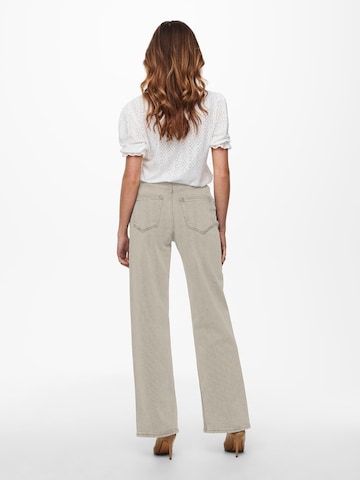 ONLY Wide Leg Jeans 'Juicy' in Weiß