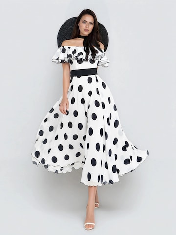 MATSOUR’I Cocktail dress 'Scarlett Midi' in White
