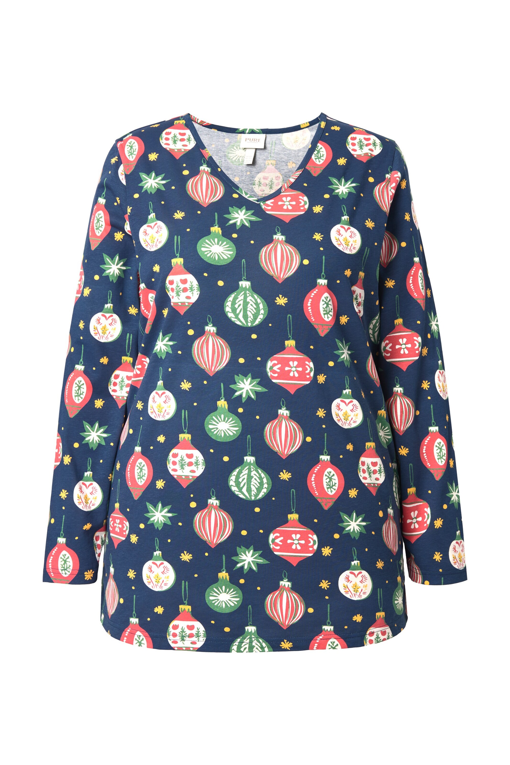 Pyjama Ulla Popken en bleu : devant