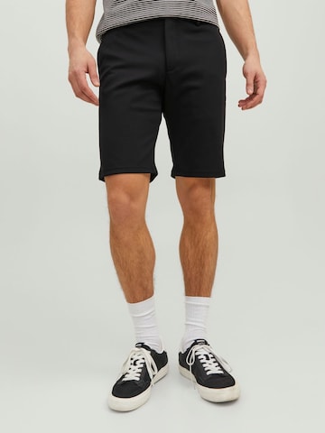 JACK & JONES - regular Pantalón chino 'PHIL' en negro: frente