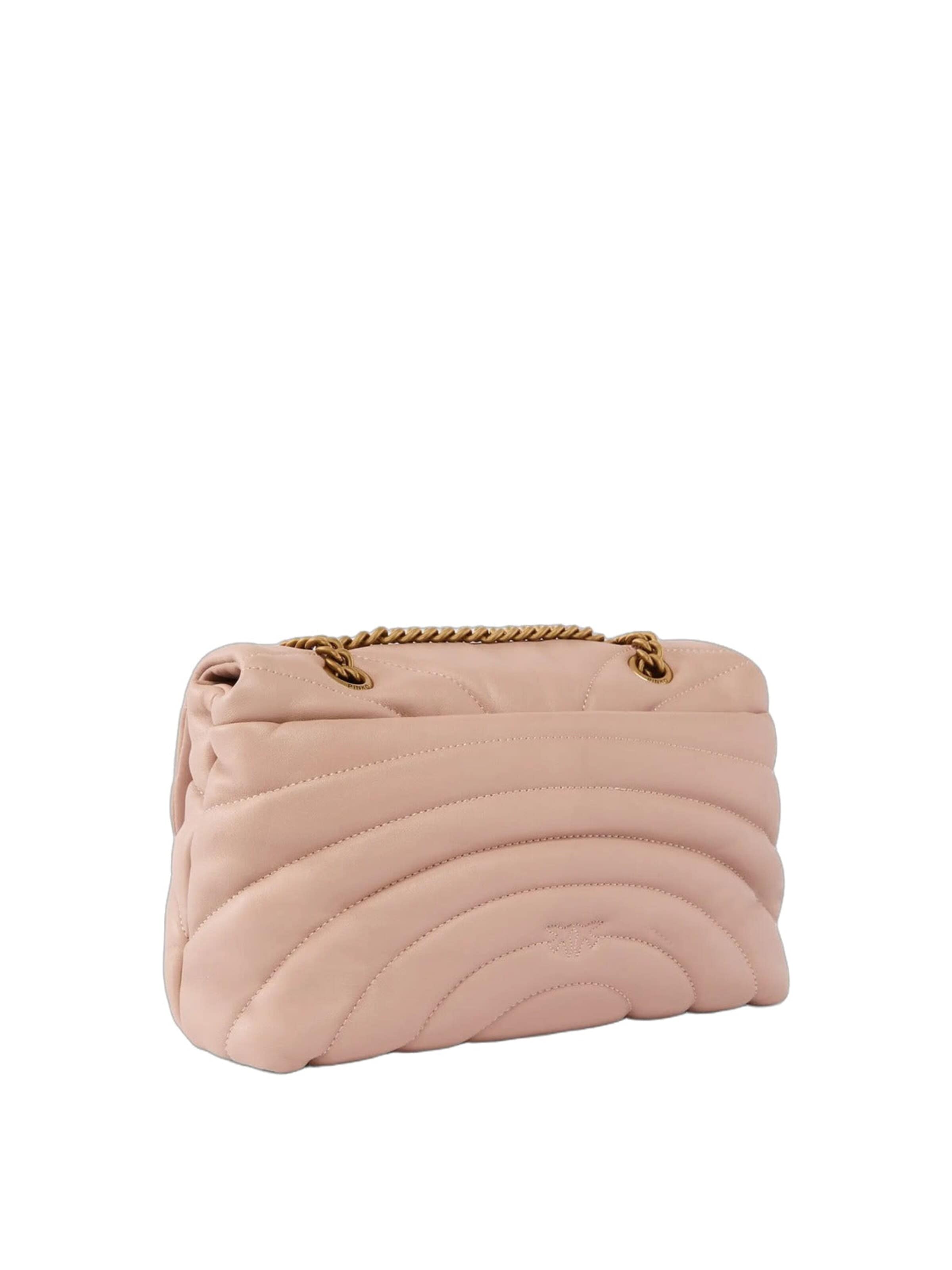 PINKO Skuldertaske 'Love Puff Classic Cl Sheep Nap' i pink