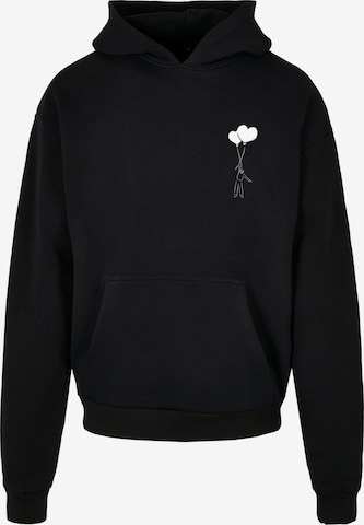 Merchcode Sweatshirt 'Love In The Air' in Zwart: voorkant