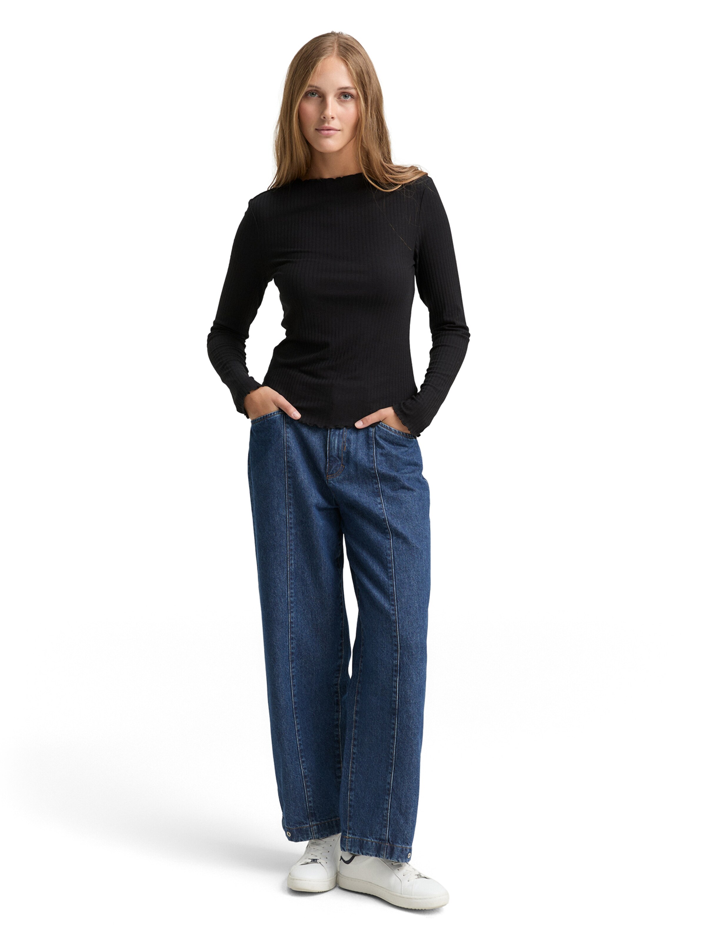 TOM TAILOR DENIM Shirt in Black