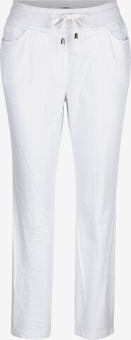 MIAMODA Slimfit Broek in Wit: voorkant