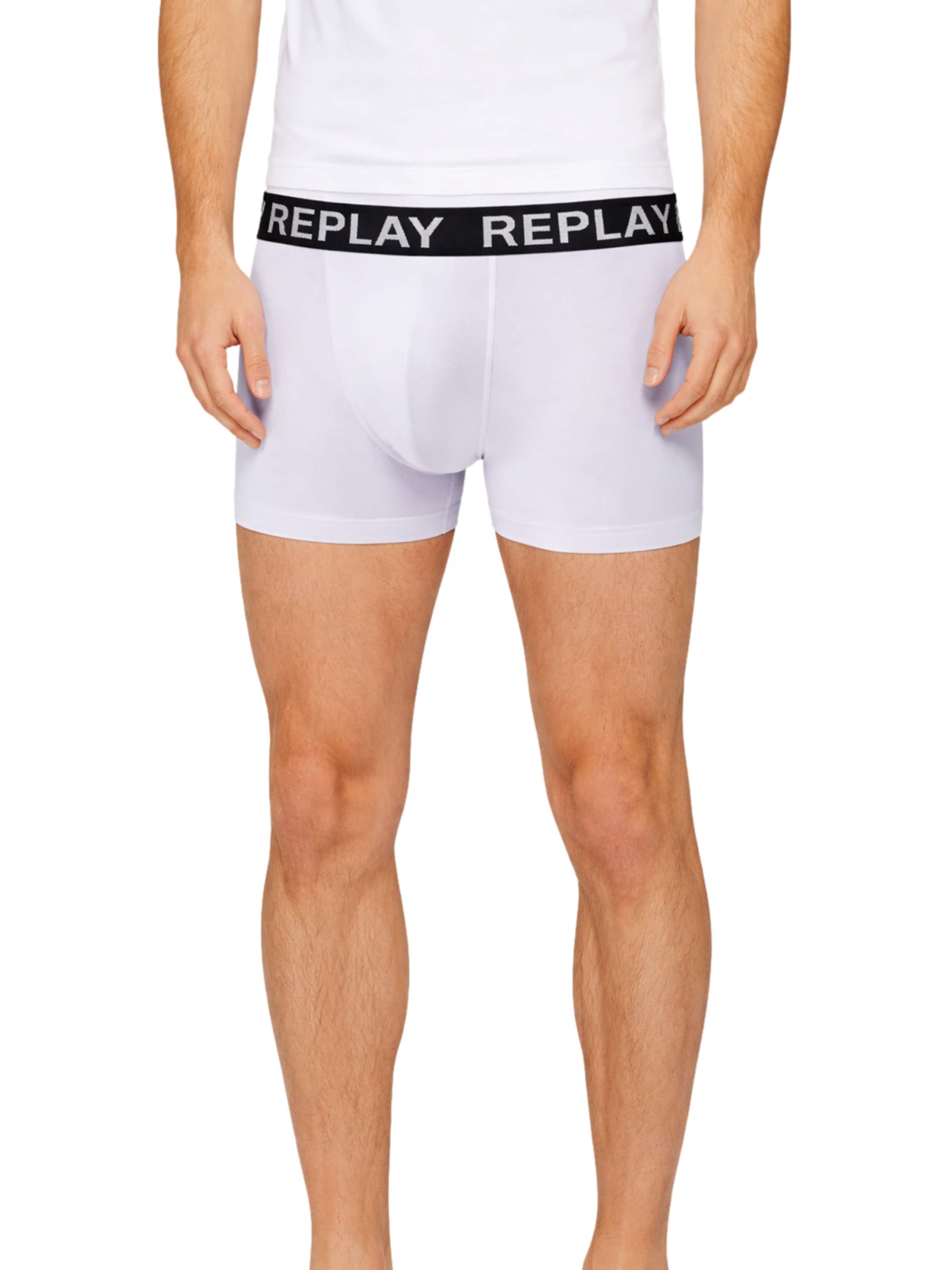 REPLAY Boxershorts in Wit: voorkant