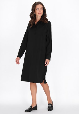 Robe-chemise usha BLACK LABEL en noir : devant