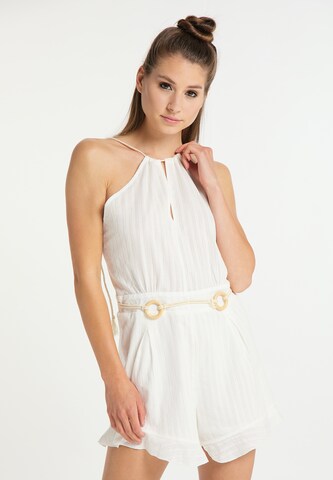 MYMO Jumpsuit in White: front