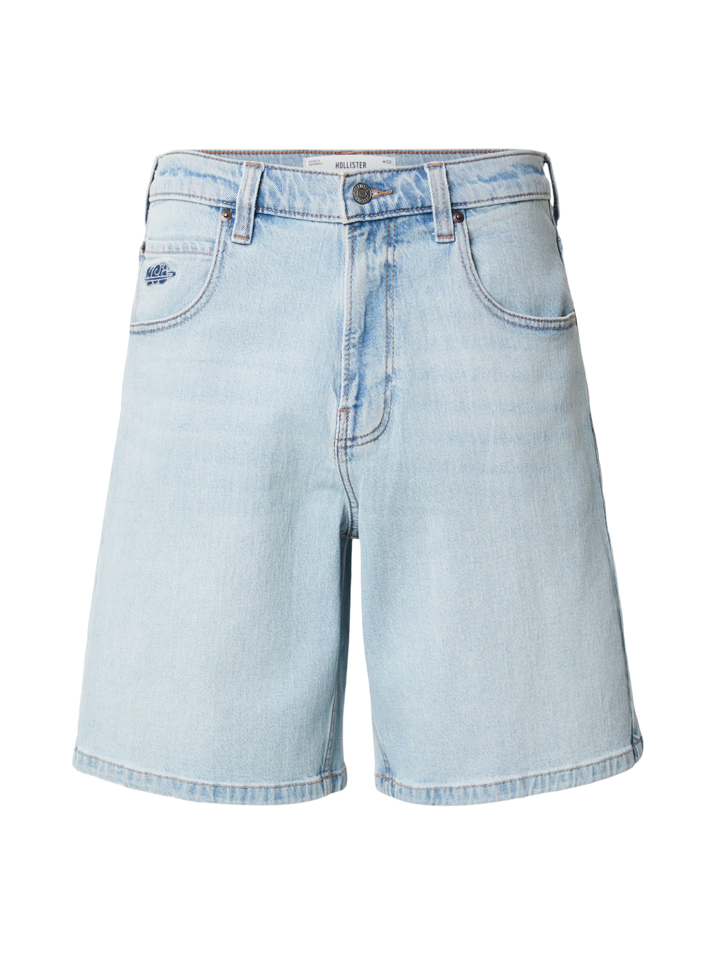 Regular Jeans de la HOLLISTER pe albastru: față