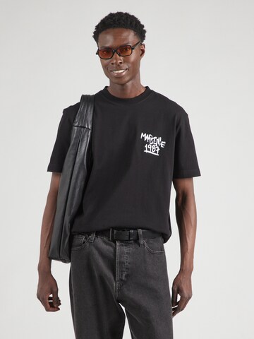 TOPMAN Тениска в черно: отпред