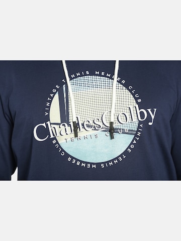 Sweat-shirt ' Earl Colum ' Charles Colby en bleu