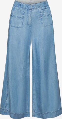 Wide Leg Pantalon ESPRIT en bleu : devant