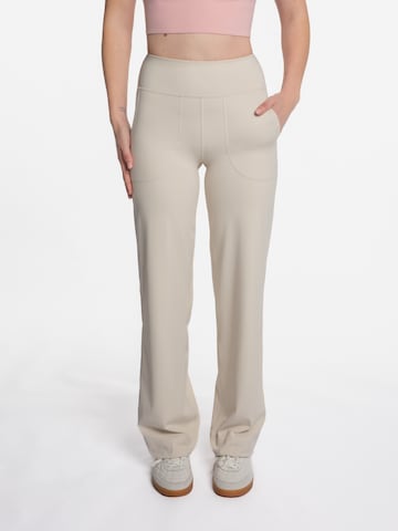 mymotus Sportovní kalhoty 'Damen Sporthose , myotus® ladies jazzpant YW101' – bílá: přední strana