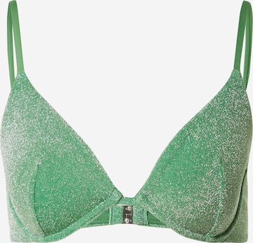 Lindex T-shirt Bikini top in Green: front