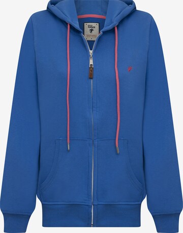DENIM CULTURE Zip-Up Hoodie 'Arely' in Blue: front