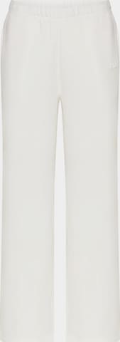 cfab (formerly creamy fabrics) - Pantalón 'Everyday Relaxed Fit Straight Pants' en blanco: frente