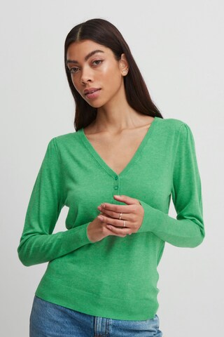 b.young Sweater in Green: front