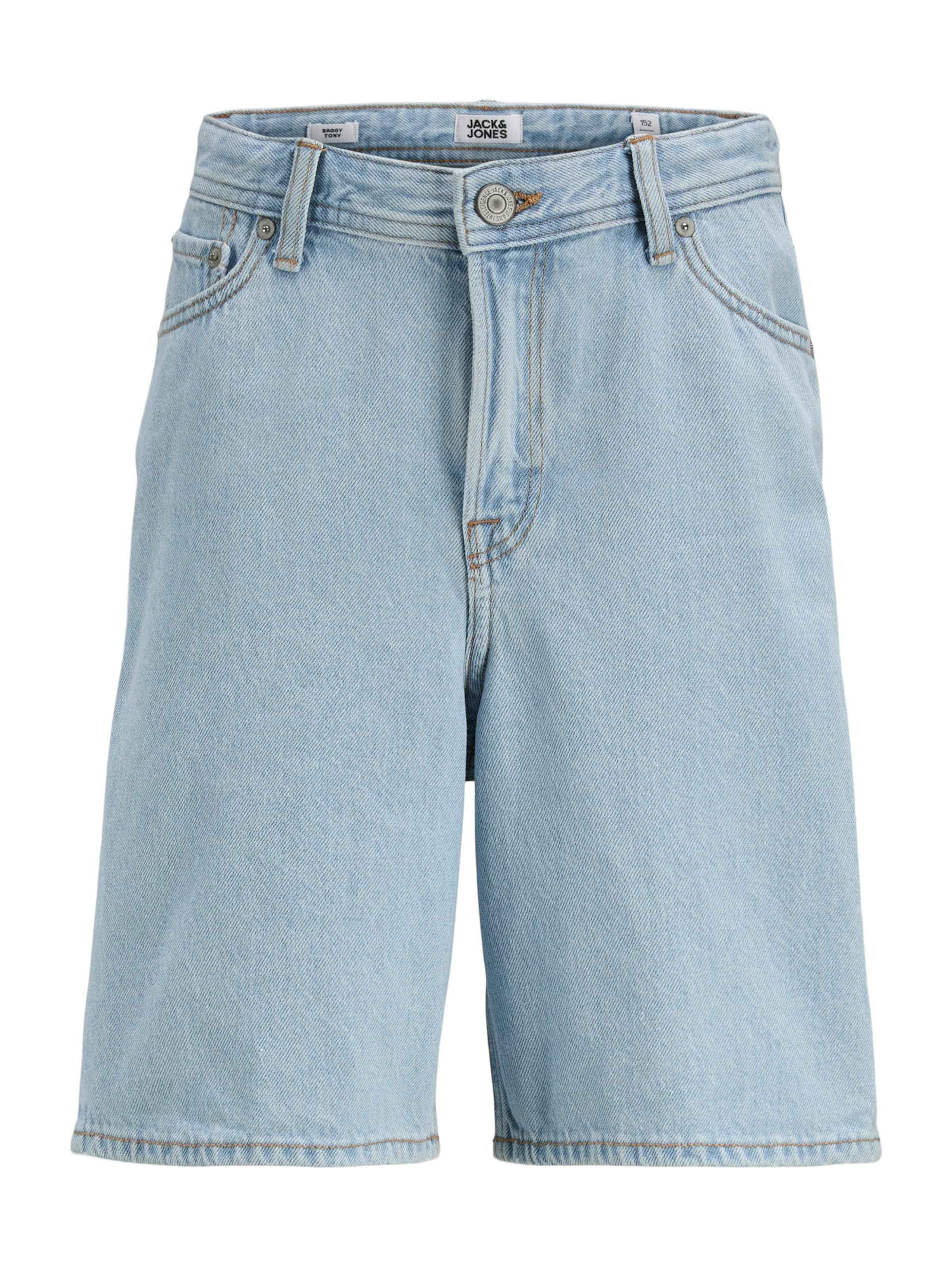 Baggy Jean 'JJITONY JJORIGINAL' Jack & Jones Junior en bleu : devant