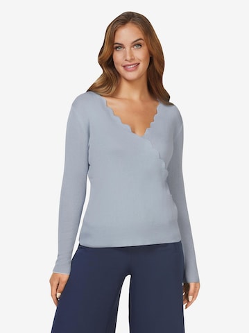 Pullover di heine in blu: frontale