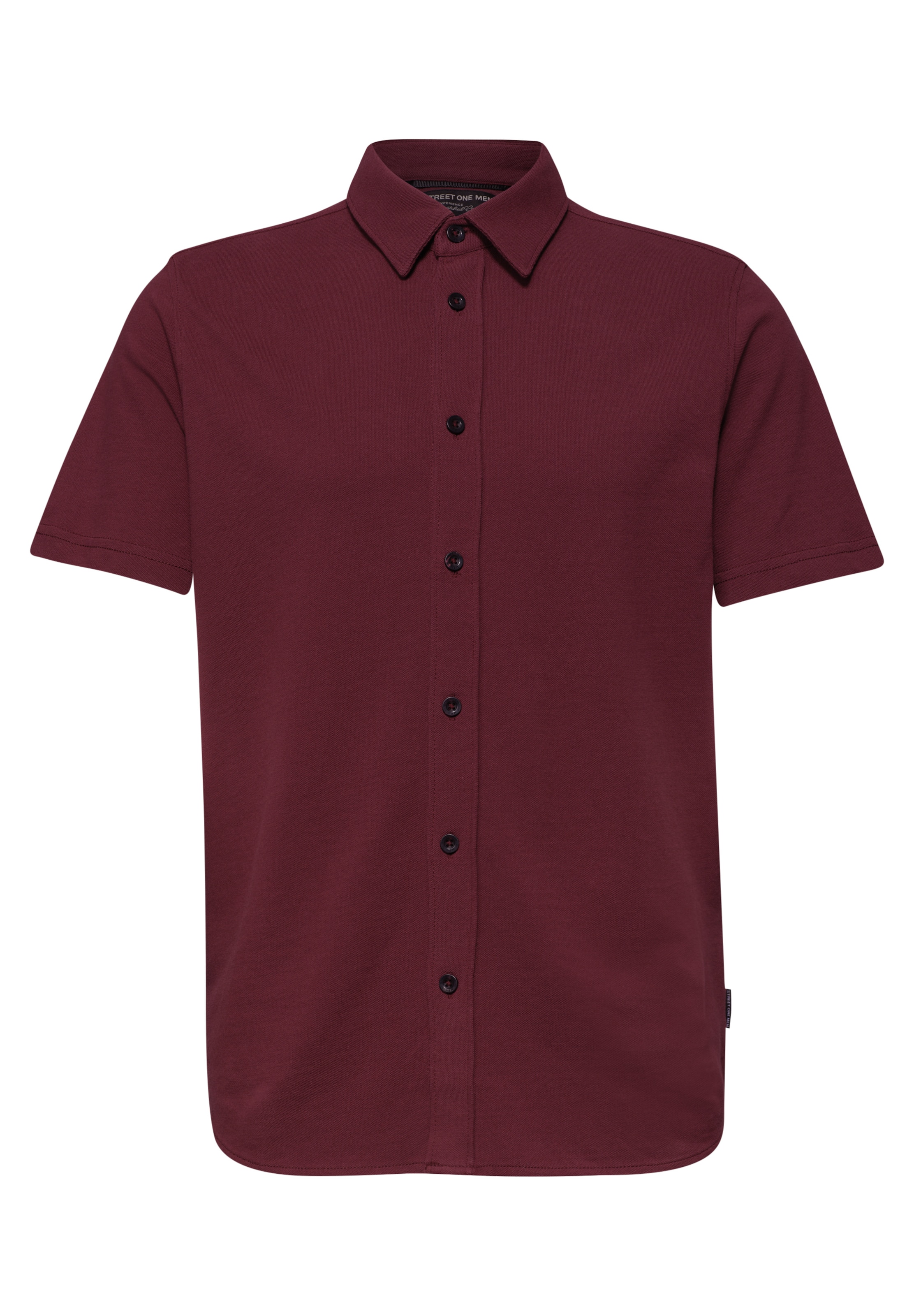 Street One MEN Comfort Fit Hemd in Rot: Vorderseite