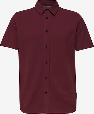 Street One MEN Comfort Fit Hemd in Rot: Vorderseite