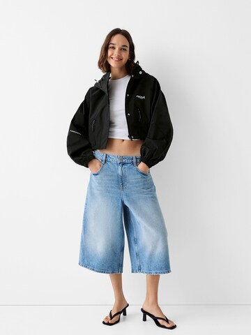 Veste mi-saison Bershka en noir