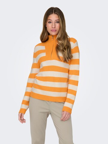 Pull-over 'KATIA' ONLY en orange : devant